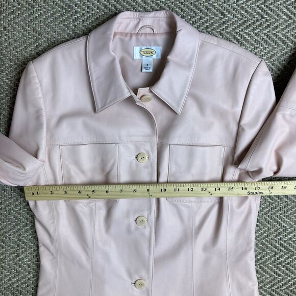 Talbots Light Pink Leather Jacket - Picture 10 of 11